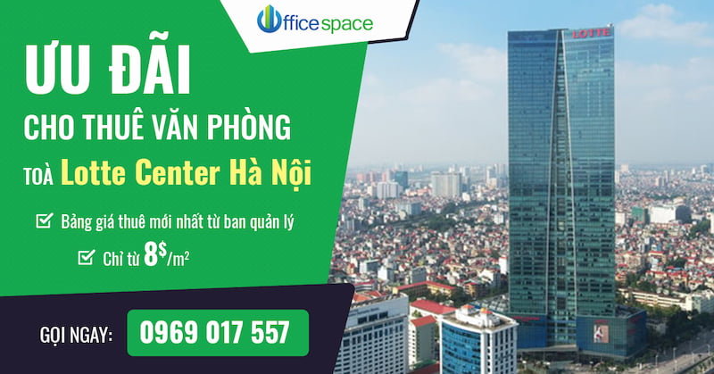 Banner tòa nhà văn phòng lotte cho thuê
